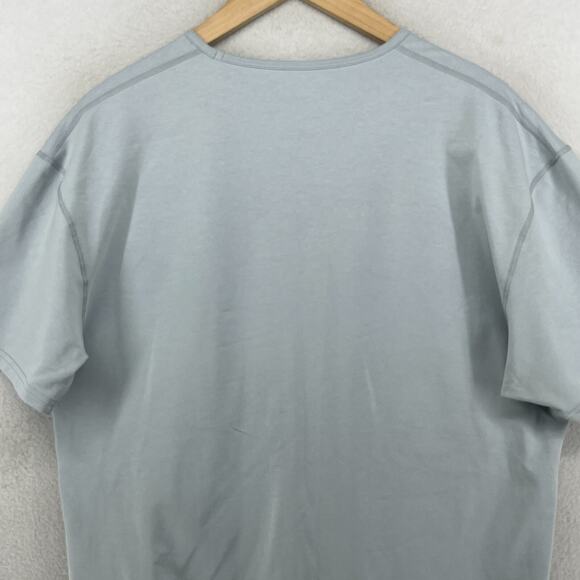 BYLT Shirt Mens XL Drop Cut LUX Premium Basics Athletic Short Sleeve Fog Blue - Picture 10 of 14
